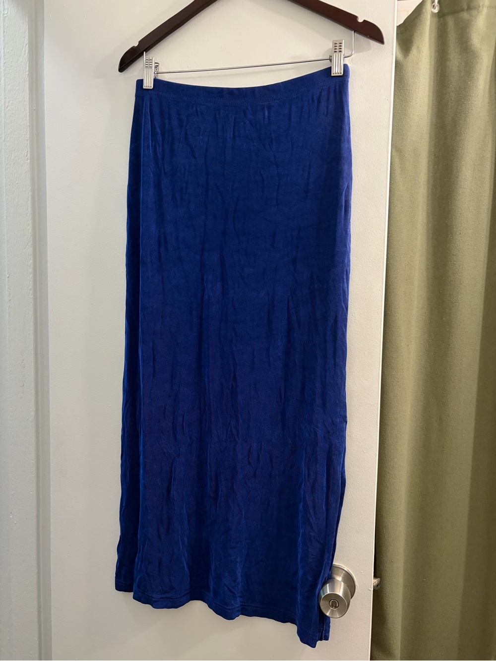 Women's Royal Blue Maxi Skirt